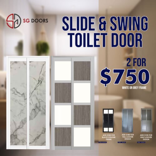 Slide-&-Swing Toilet-Door-Promotion