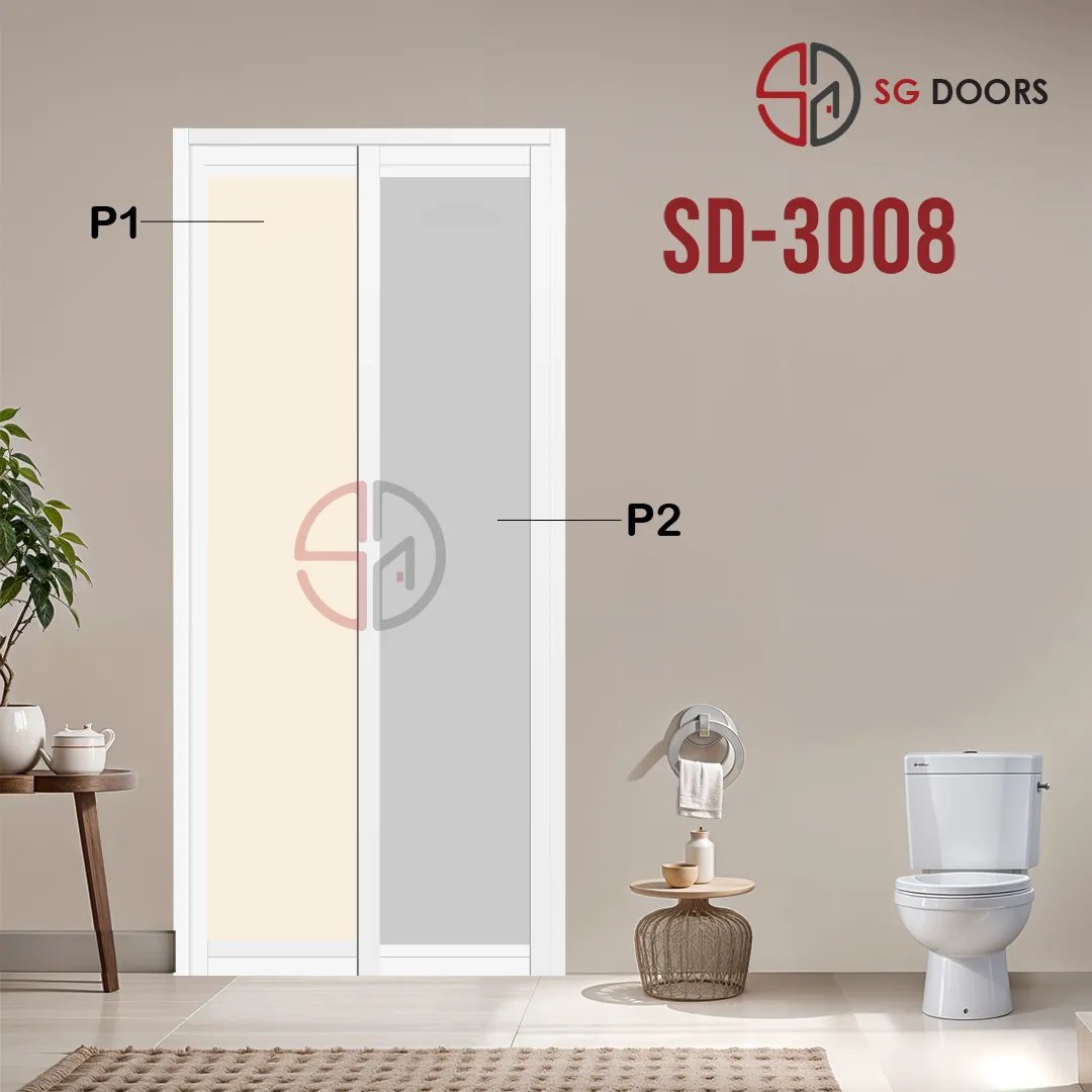 Aluminium Slide & Swing Toilet Door SD-3008