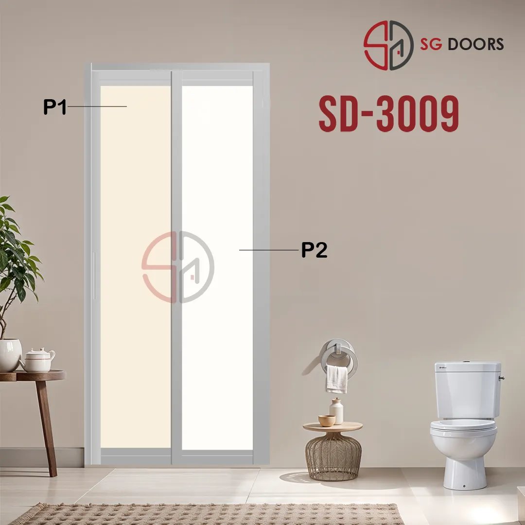Aluminium Slide & Swing Toilet Door SD-3009 Aluminium Slide & Swing Toilet Door SD-3009