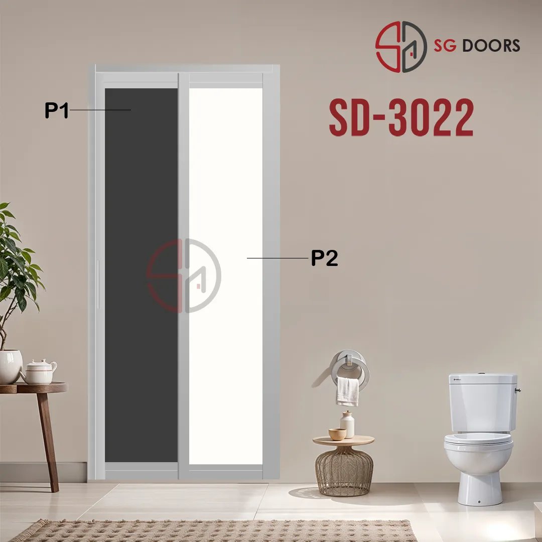 Aluminium Slide & Swing Toilet Door SD-3022
