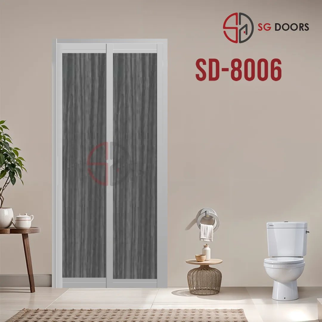 Aluminium Slide & Swing Toilet Door SD-8006