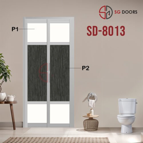 Aluminium Slide & Swing Toilet Door SD-8013