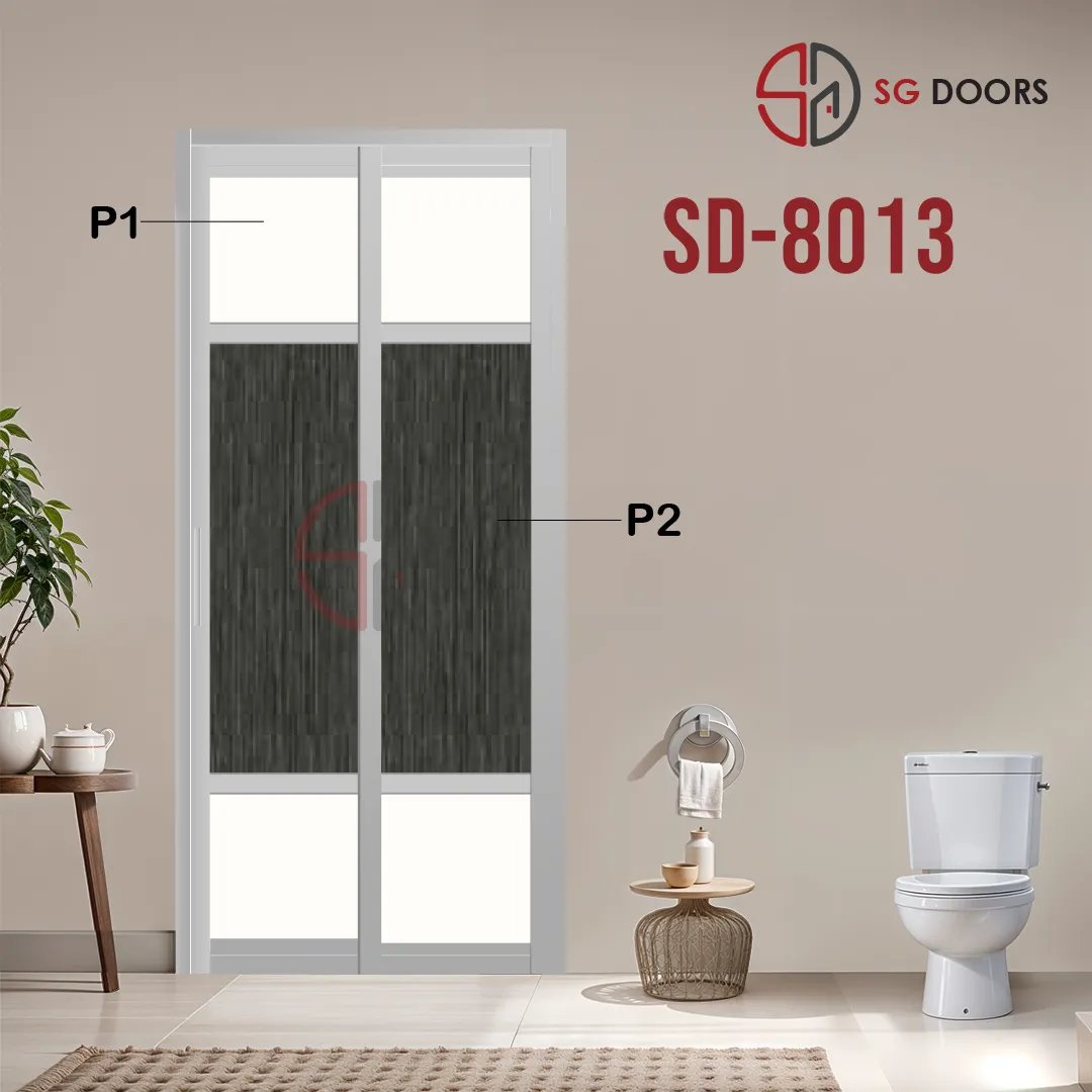 Aluminium Slide & Swing Toilet Door SD-8013 Aluminium Slide & Swing Toilet Door SD-8013