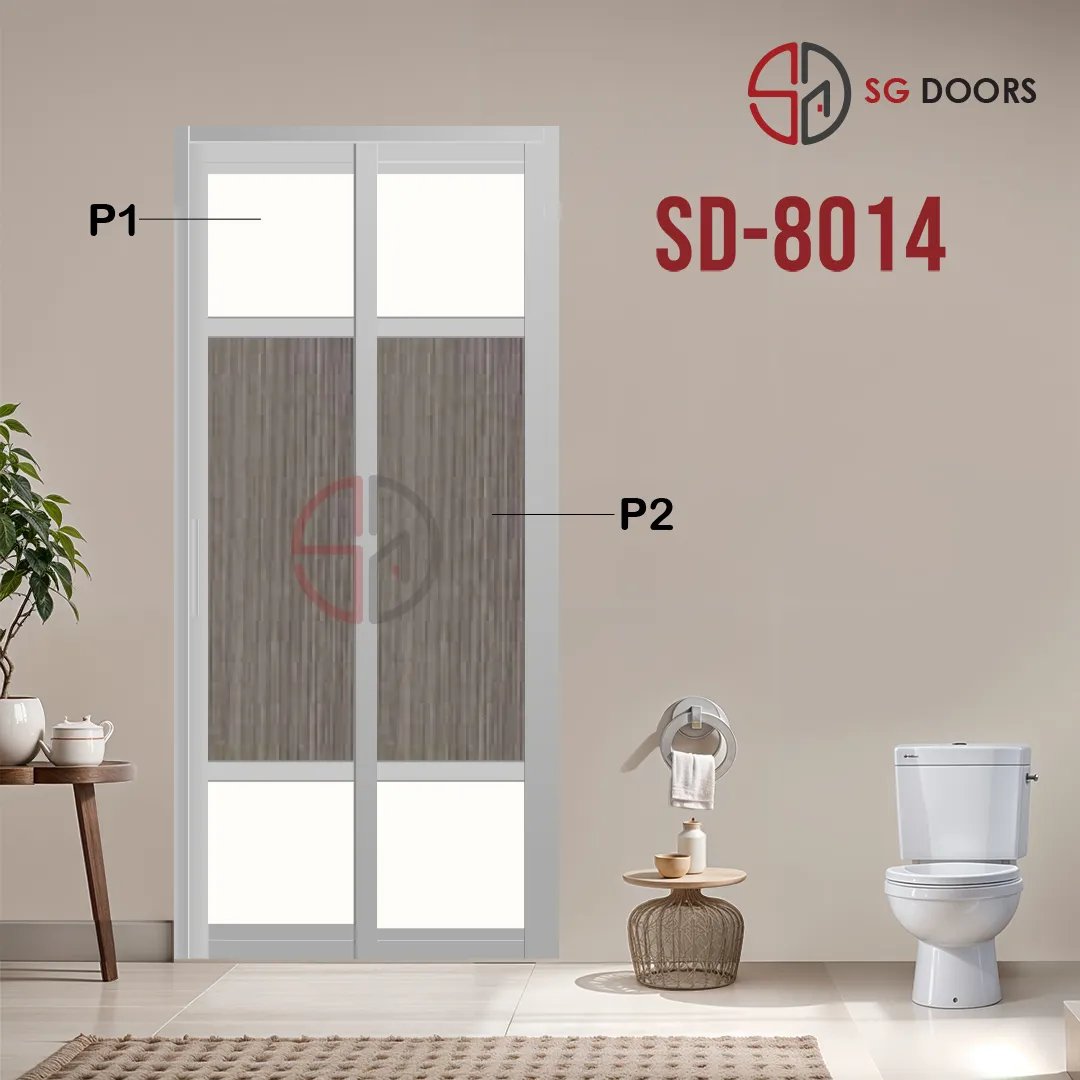Aluminium Slide & Swing Toilet Door SD-8014
