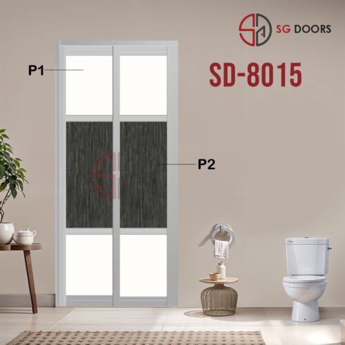 Aluminium Slide & Swing Toilet Door SD-8015