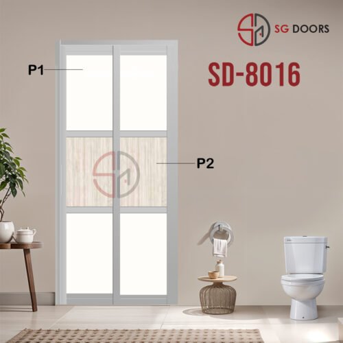 Aluminium Slide & Swing Toilet Door SD-8016