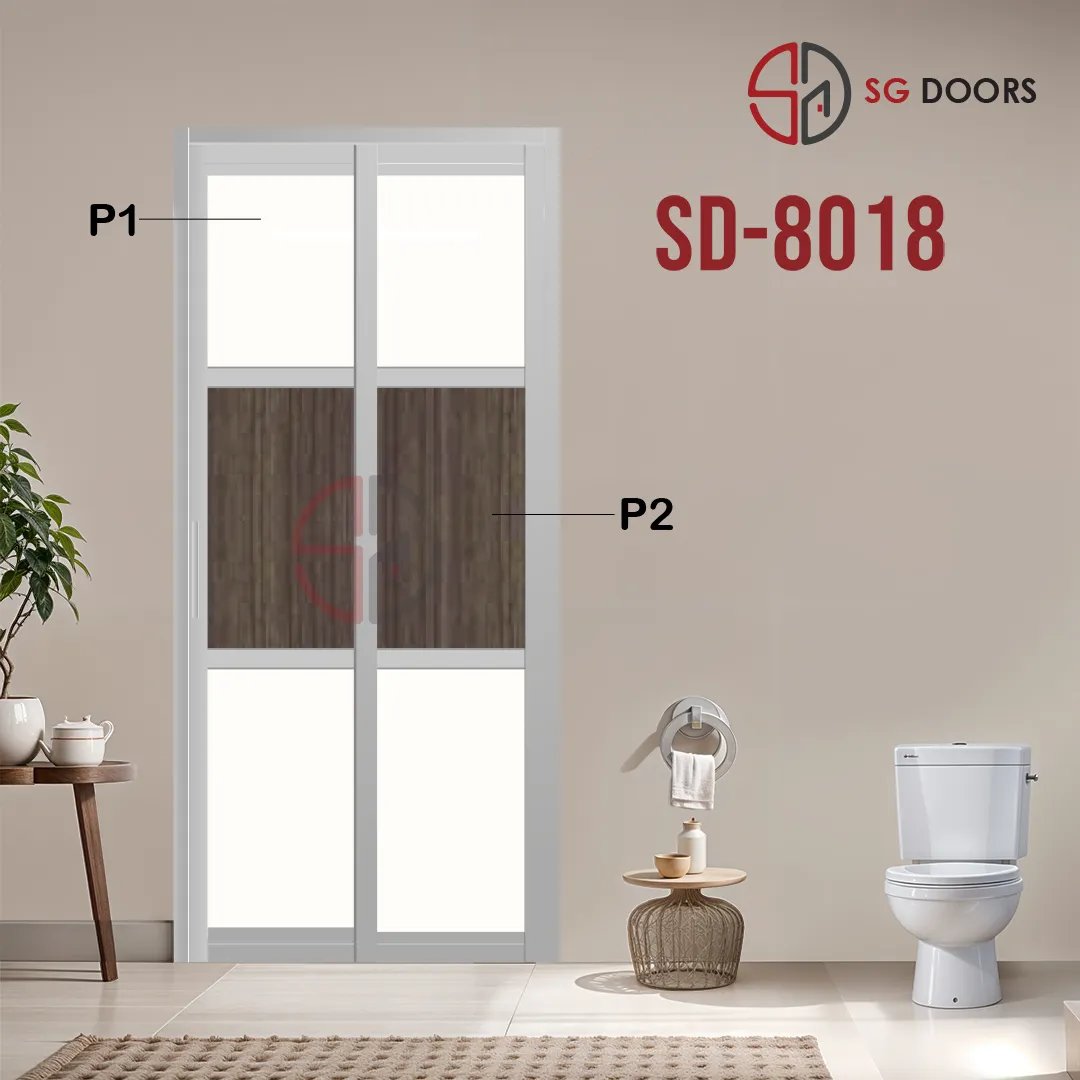 Aluminium Slide & Swing Toilet Door SD-8018 Aluminium Slide & Swing Toilet Door SD-8018