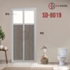 Aluminium Slide & Swing Toilet Door SD-8019