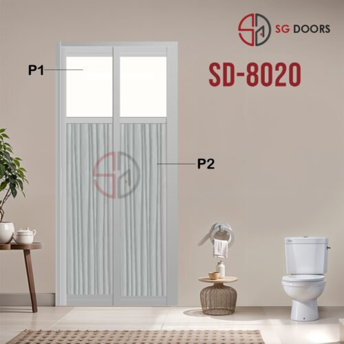 Aluminium Slide & Swing Toilet Door SD-8020