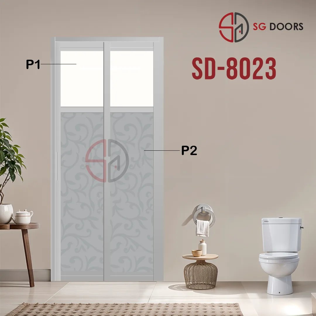 Aluminium Slide & Swing Toilet Door SD-8023 Aluminium Slide & Swing Toilet Door SD-8023