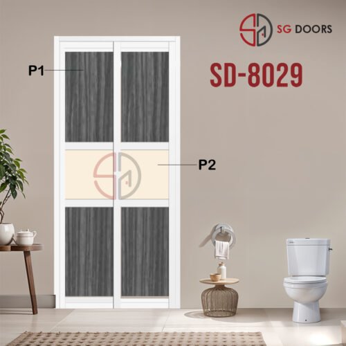 Aluminium Slide & Swing Toilet Door SD-8029