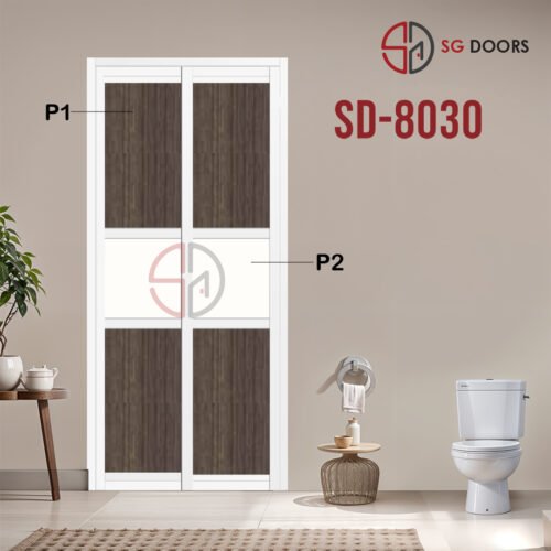 Aluminium Slide & Swing Toilet Door SD-8030