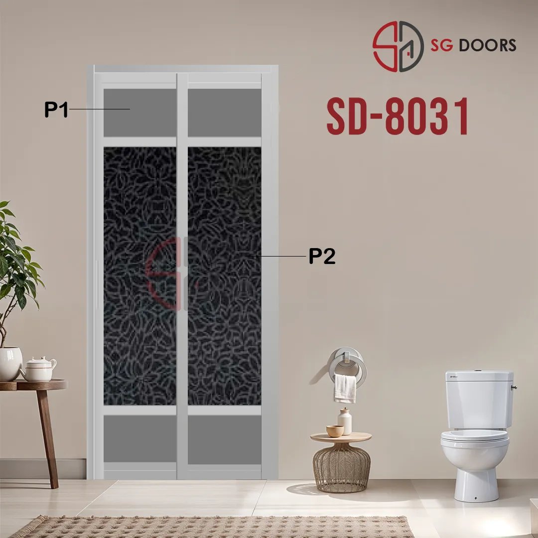 Aluminium Slide & Swing Toilet Door SD-8031