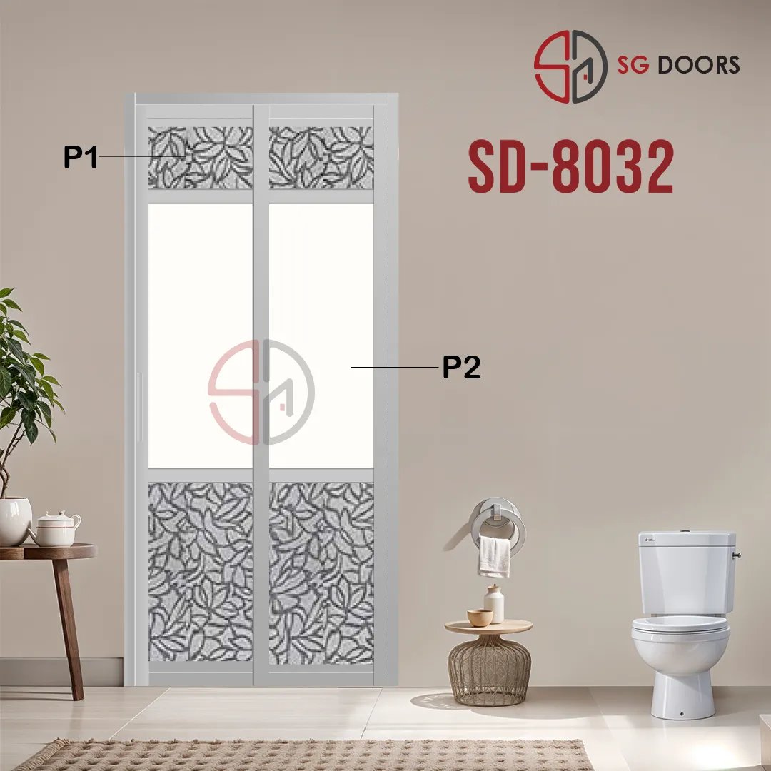 Aluminium Slide & Swing Toilet Door SD-8032 Aluminium Slide & Swing Toilet Door SD-8032