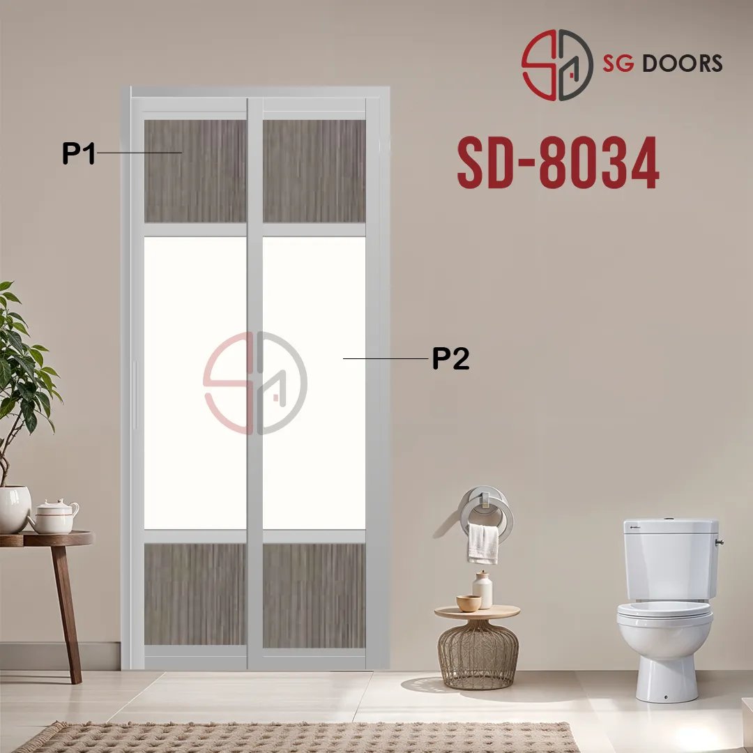 Aluminium Slide & Swing Toilet Door SD-8034 Aluminium Slide & Swing Toilet Door SD-8034