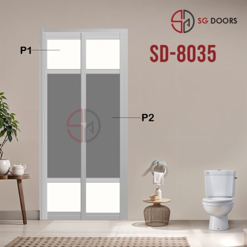 Aluminium Slide & Swing Toilet Door SD-8035