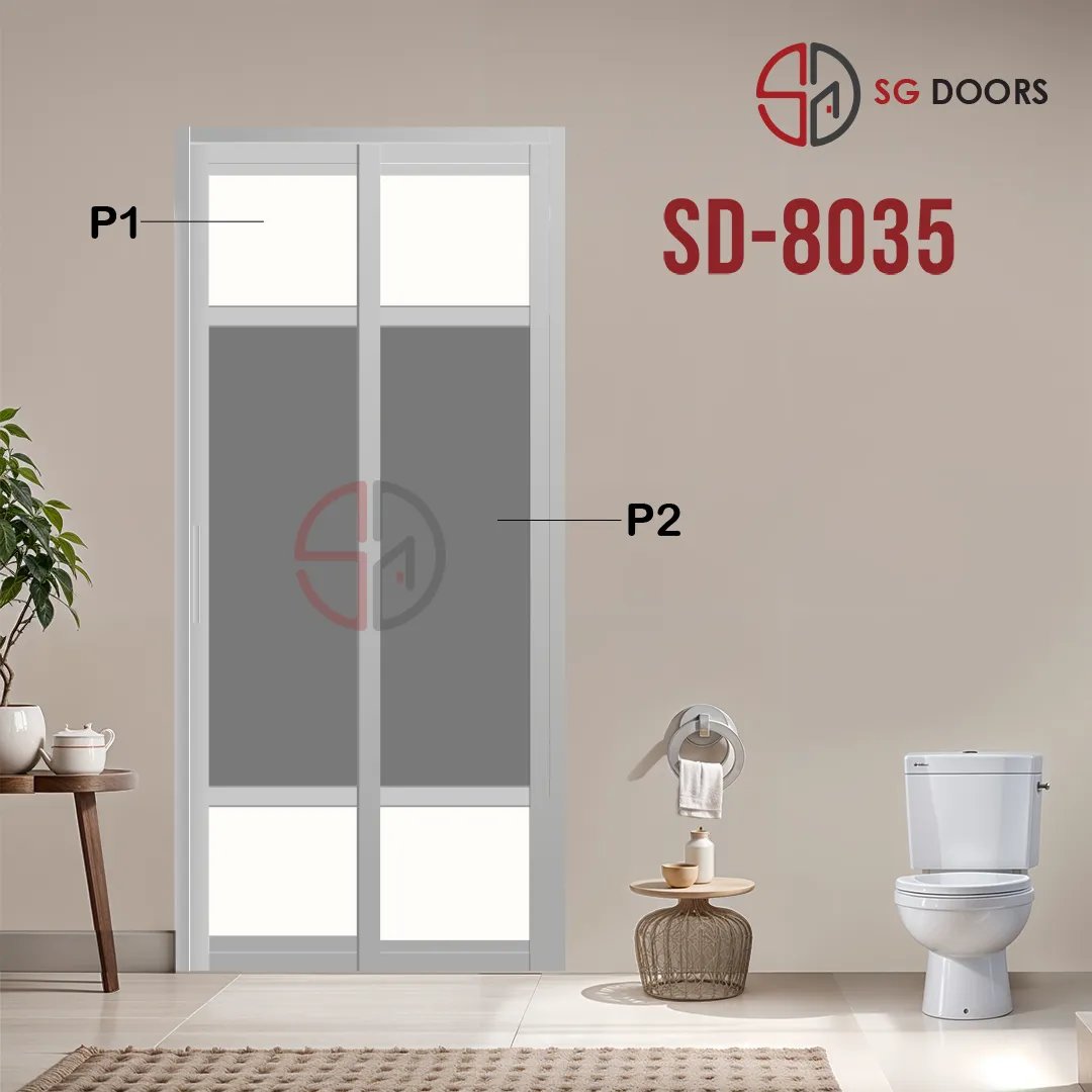 Aluminium Slide & Swing Toilet Door SD-8035 Aluminium Slide & Swing Toilet Door SD-8035
