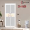 Aluminium Slide & Swing Toilet Door SD-8036