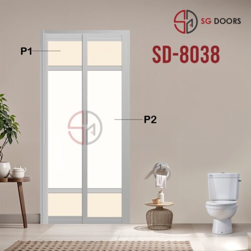 Aluminium Slide & Swing Toilet Door SD-8038