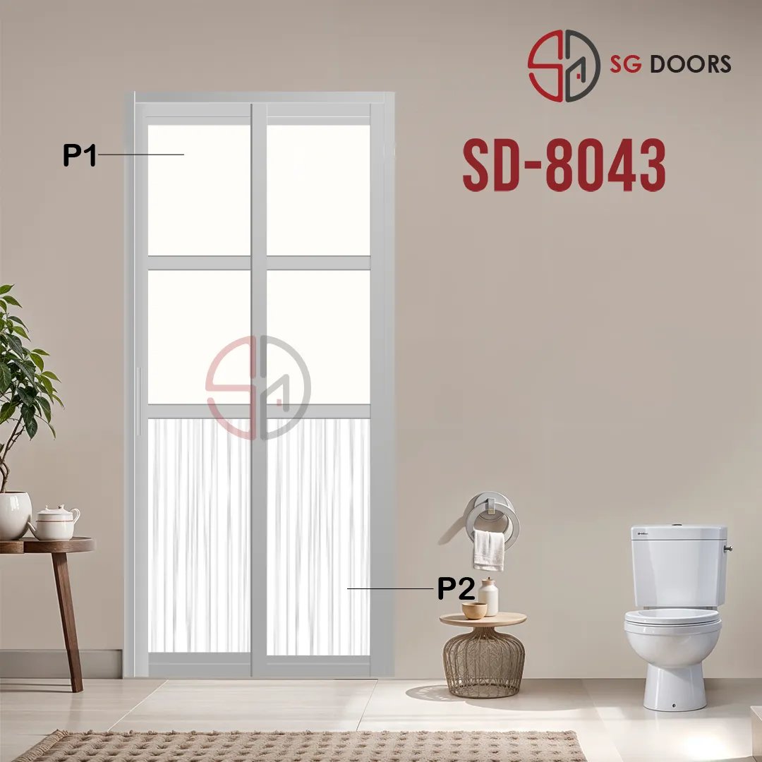 Aluminium Slide & Swing Toilet Door SD-8043 Aluminium Slide & Swing Toilet Door SD-8043