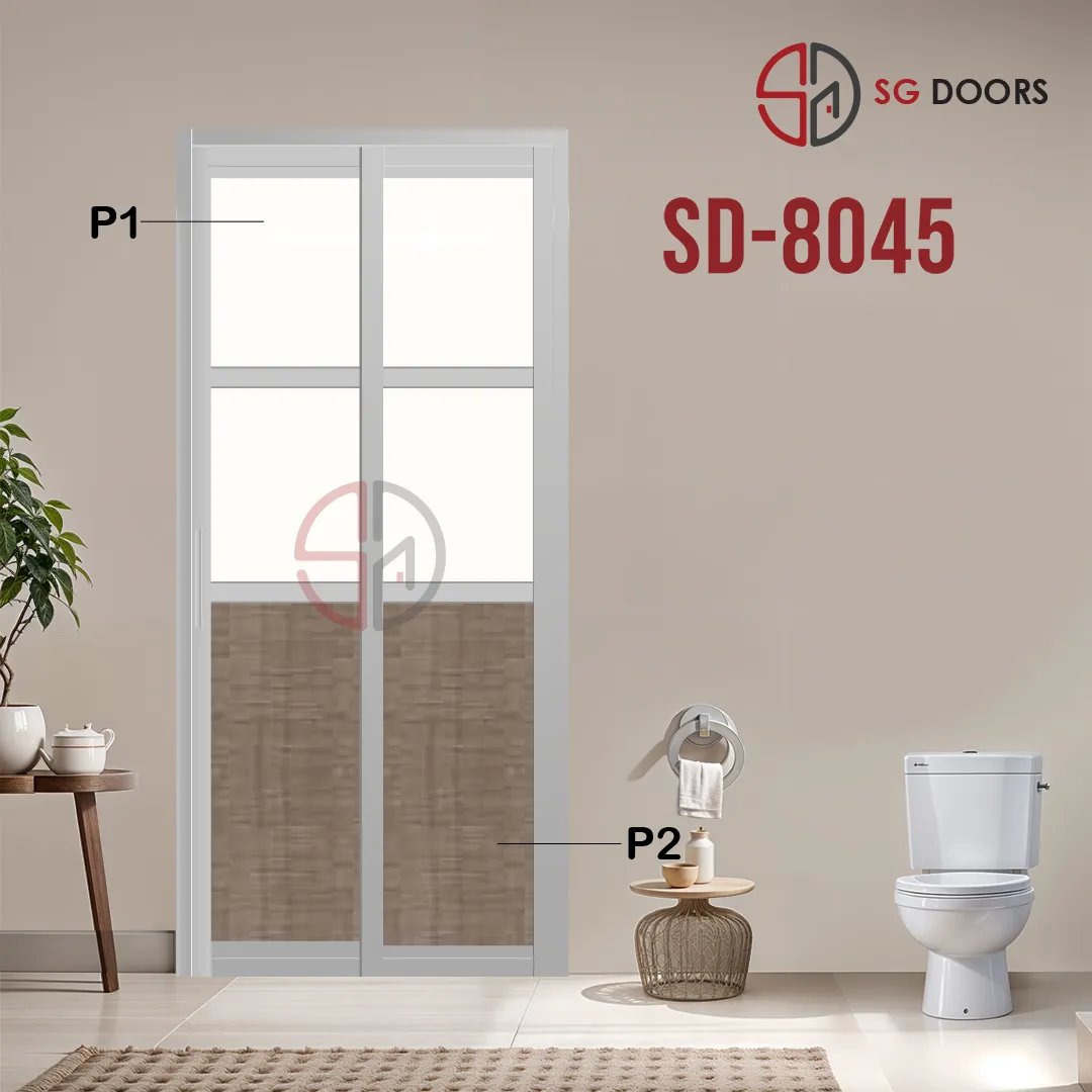 Aluminium Slide & Swing Toilet Door SD-8045 Aluminium Slide & Swing Toilet Door SD-8045
