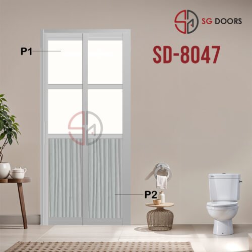 Aluminium Slide & Swing Toilet Door SD-8047