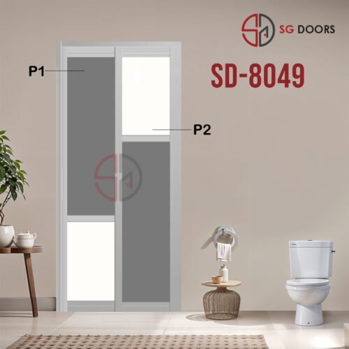 Aluminium Slide & Swing Toilet Door SD-8049