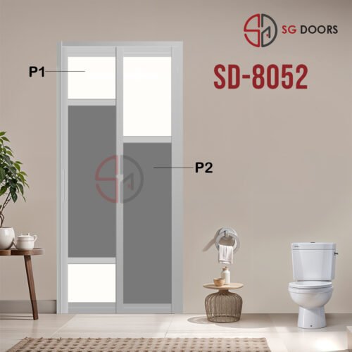 Aluminium Slide & Swing Toilet Door SD-8052