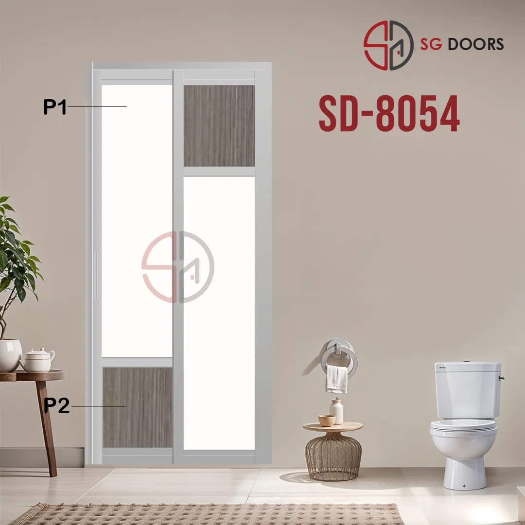 Aluminium Slide & Swing Toilet Door SD-8054