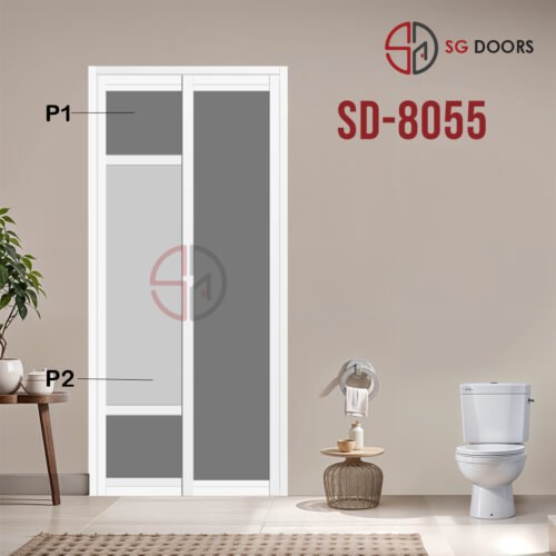 Aluminium Slide & Swing Toilet Door SD-8055