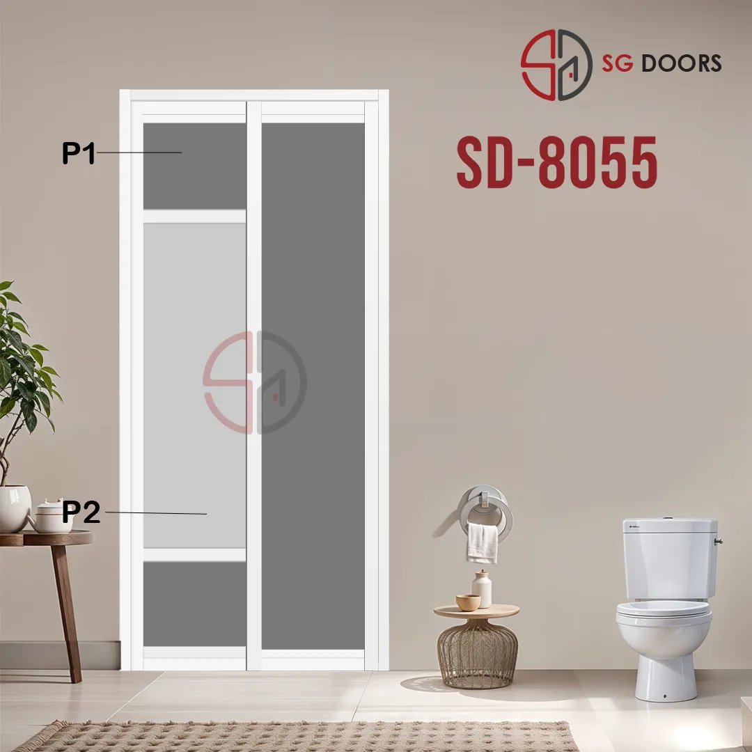 Aluminium Slide & Swing Toilet Door SD-8055 Aluminium Slide & Swing Toilet Door SD-8055