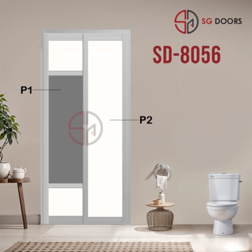 Aluminium Slide & Swing Toilet Door SD-8056