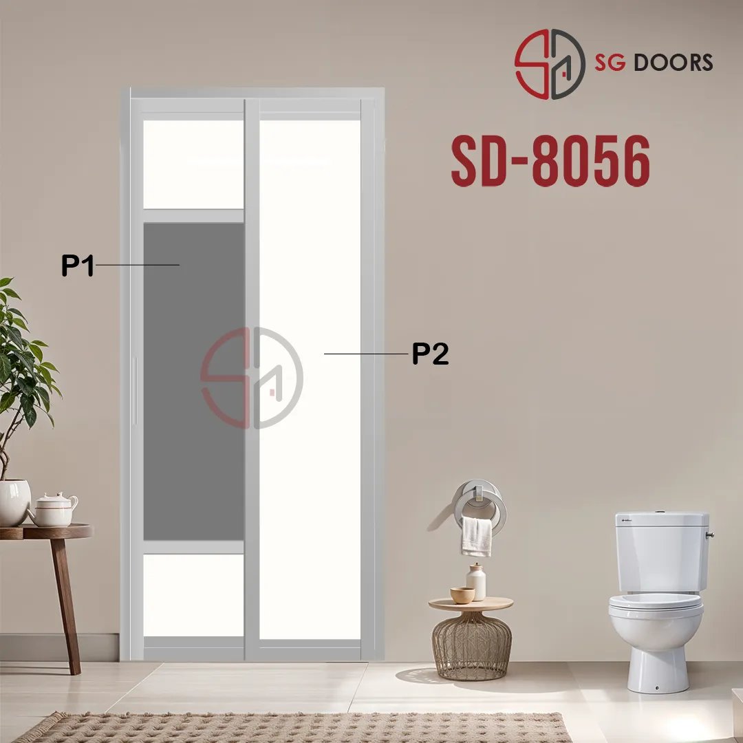 Aluminium Slide & Swing Toilet Door SD-8056 Aluminium Slide & Swing Toilet Door SD-8056