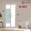 Aluminium Slide & Swing Toilet Door SD-8057