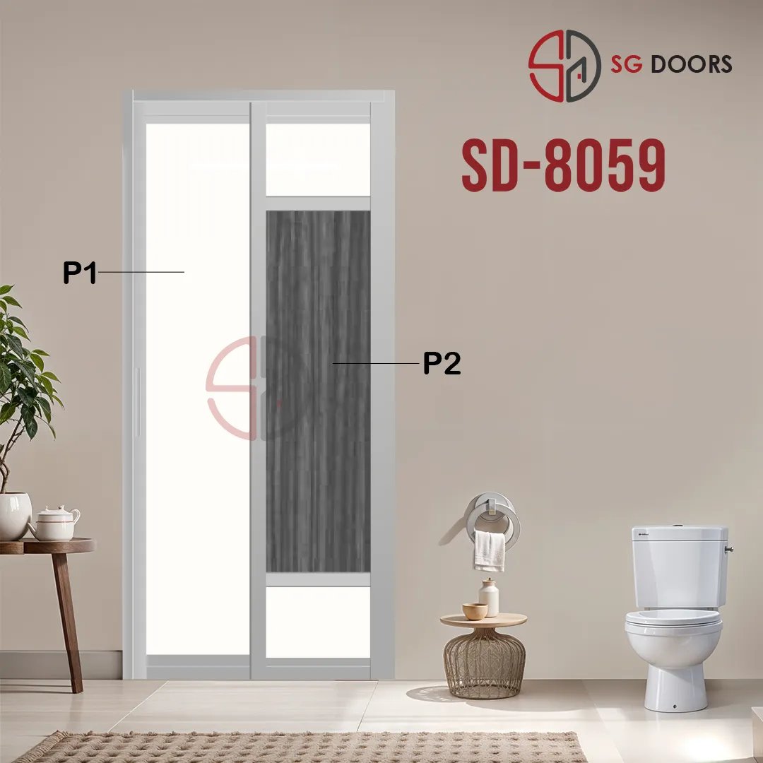 Aluminium Slide & Swing Toilet Door SD-8059 Aluminium Slide & Swing Toilet Door SD-8059