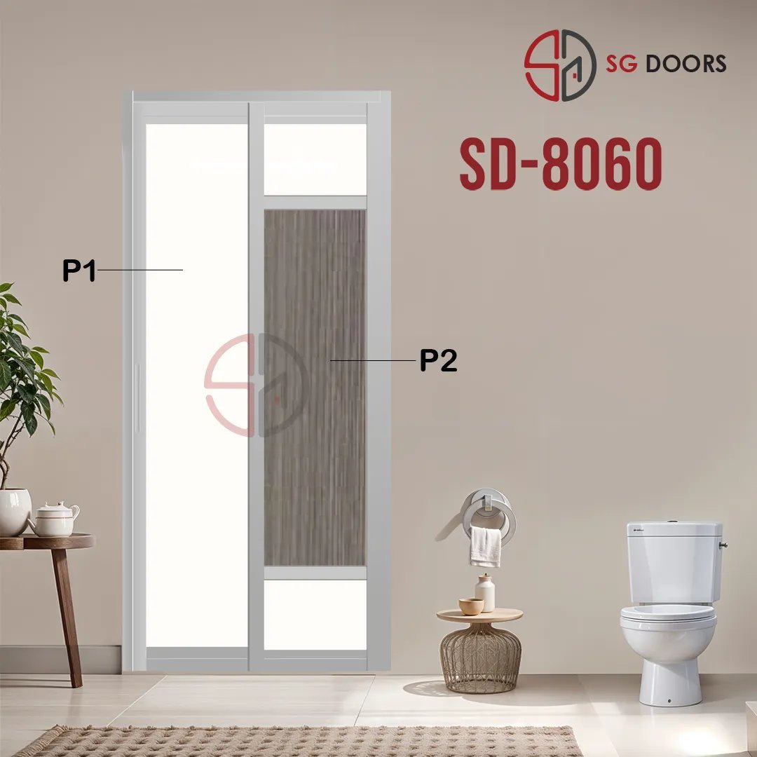 Aluminium Slide & Swing Toilet Door SD-8060 Aluminium Slide & Swing Toilet Door SD-8060