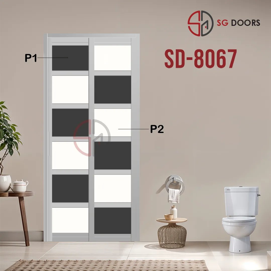 Aluminium Slide & Swing Toilet Door SD-8067 Aluminium Slide & Swing Toilet Door SD-8067