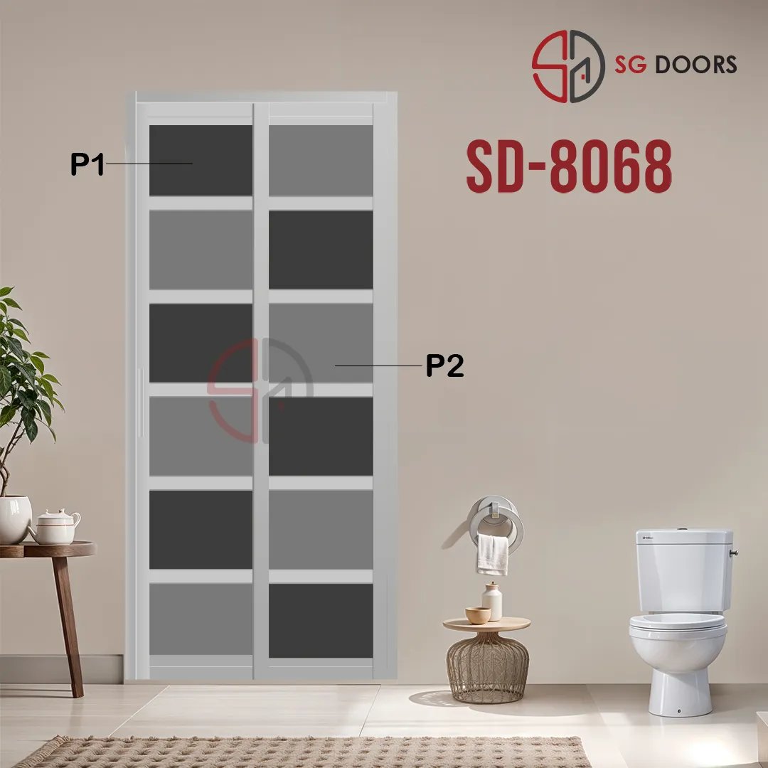 Aluminium Slide & Swing Toilet Door SD-8068 Aluminium Slide & Swing Toilet Door SD-8068