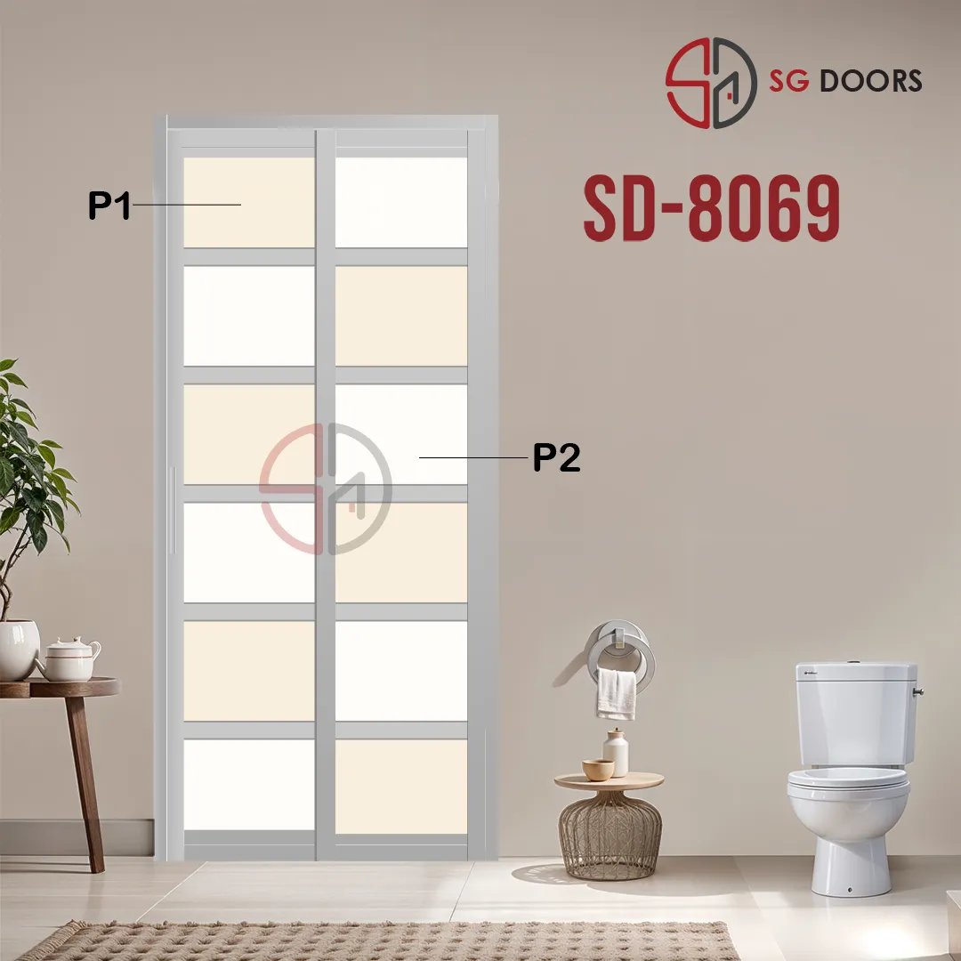 Aluminium Slide & Swing Toilet Door SD-8069 Aluminium Slide & Swing Toilet Door SD-8069