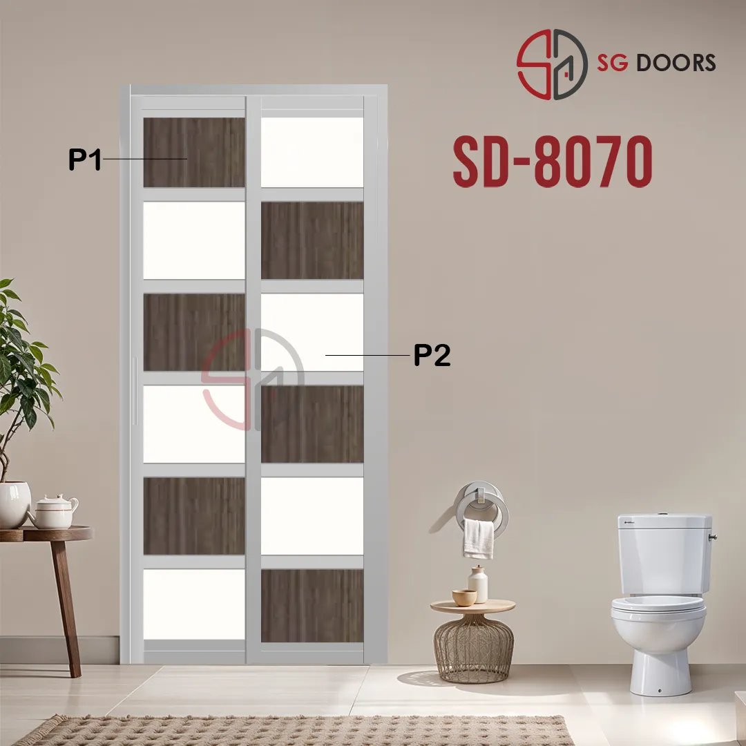 Aluminium Slide & Swing Toilet Door SD-8070 Aluminium Slide & Swing Toilet Door SD-8070