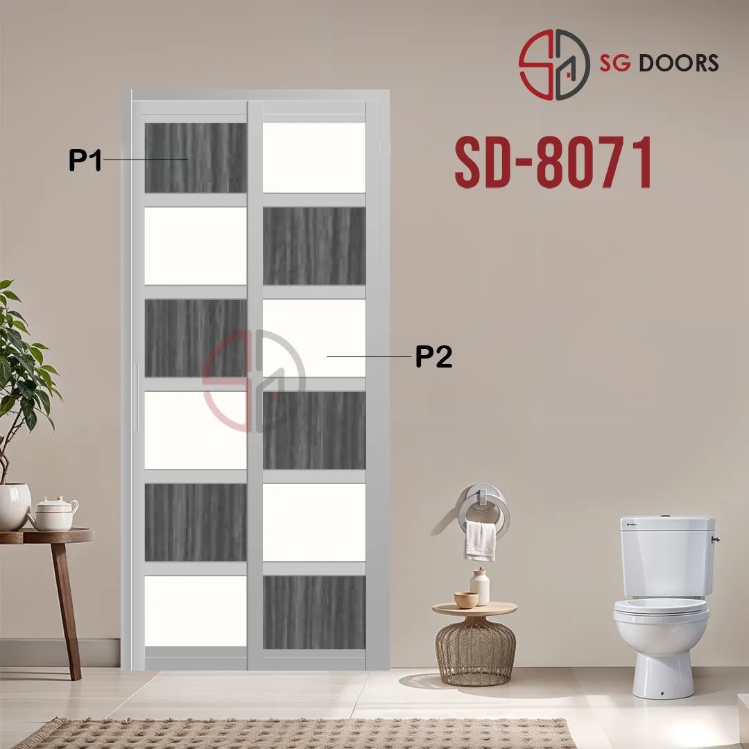 Aluminium Slide & Swing Toilet Door SD-8071 Aluminium Slide & Swing Toilet Door SD-8071