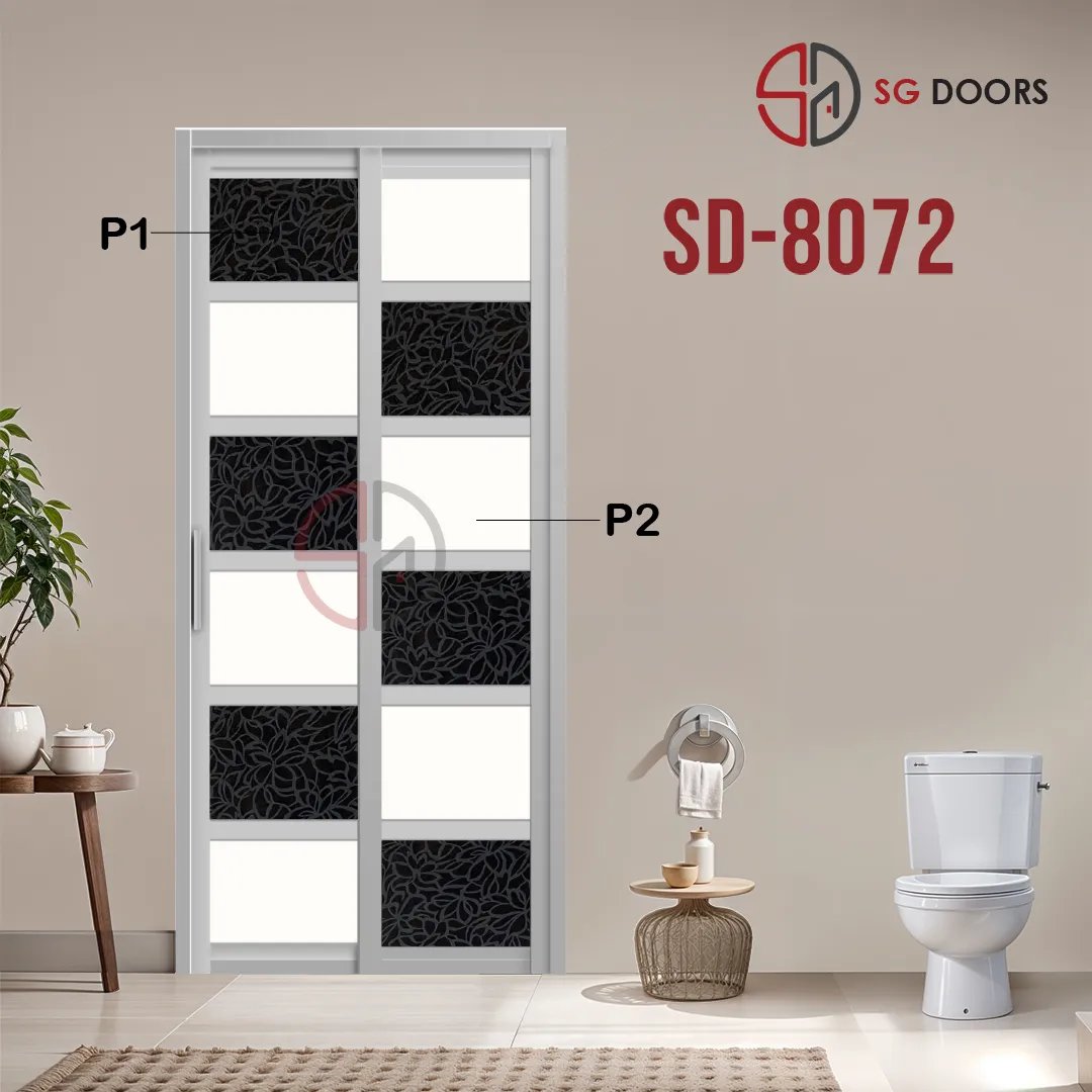 Aluminium Slide & Swing Toilet Door SD-8072 Aluminium Slide & Swing Toilet Door SD-8072