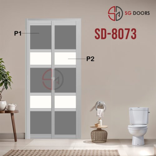 Aluminium Slide & Swing Toilet Door SD-8073