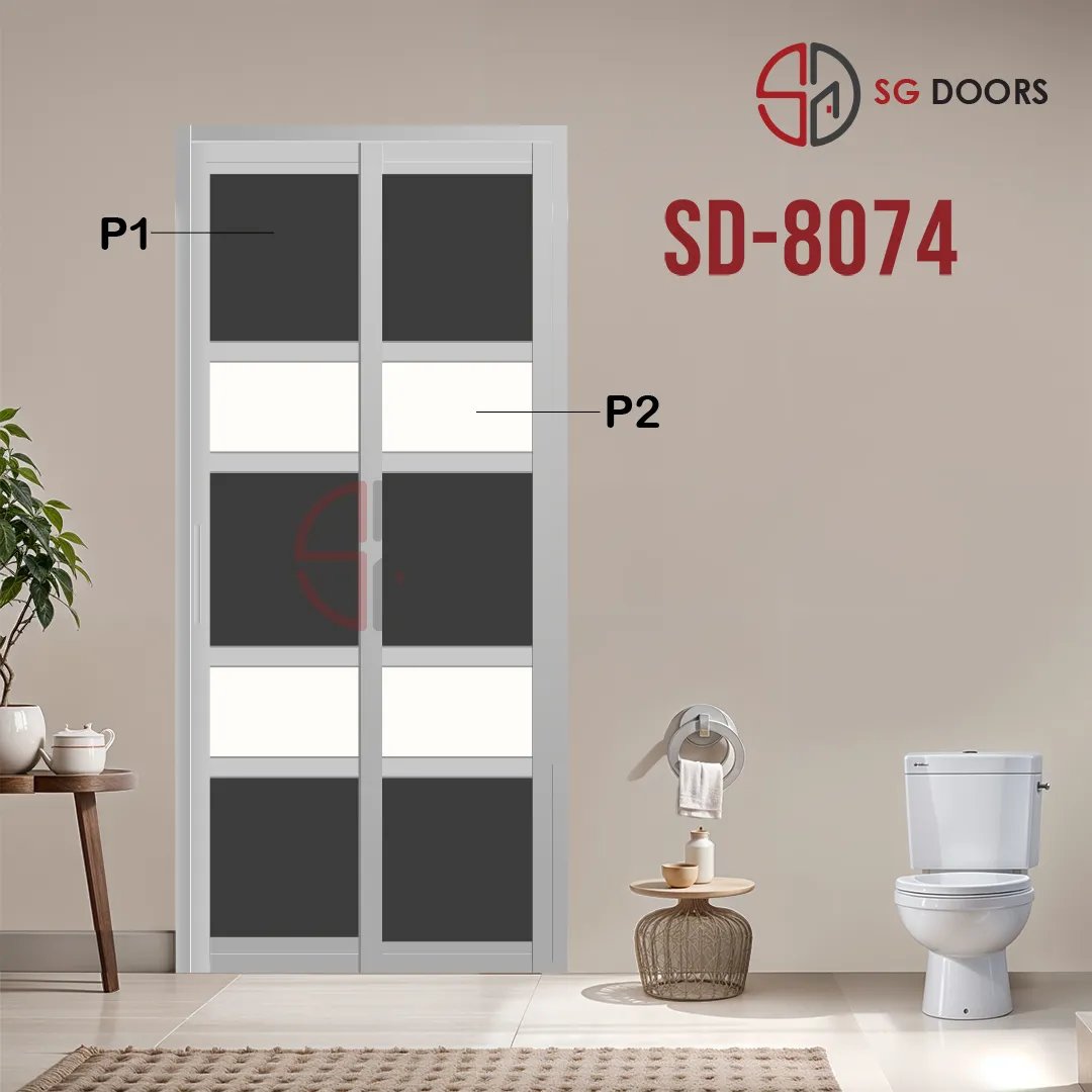 Aluminium Slide & Swing Toilet Door SD-8074 Aluminium Slide & Swing Toilet Door SD-8074