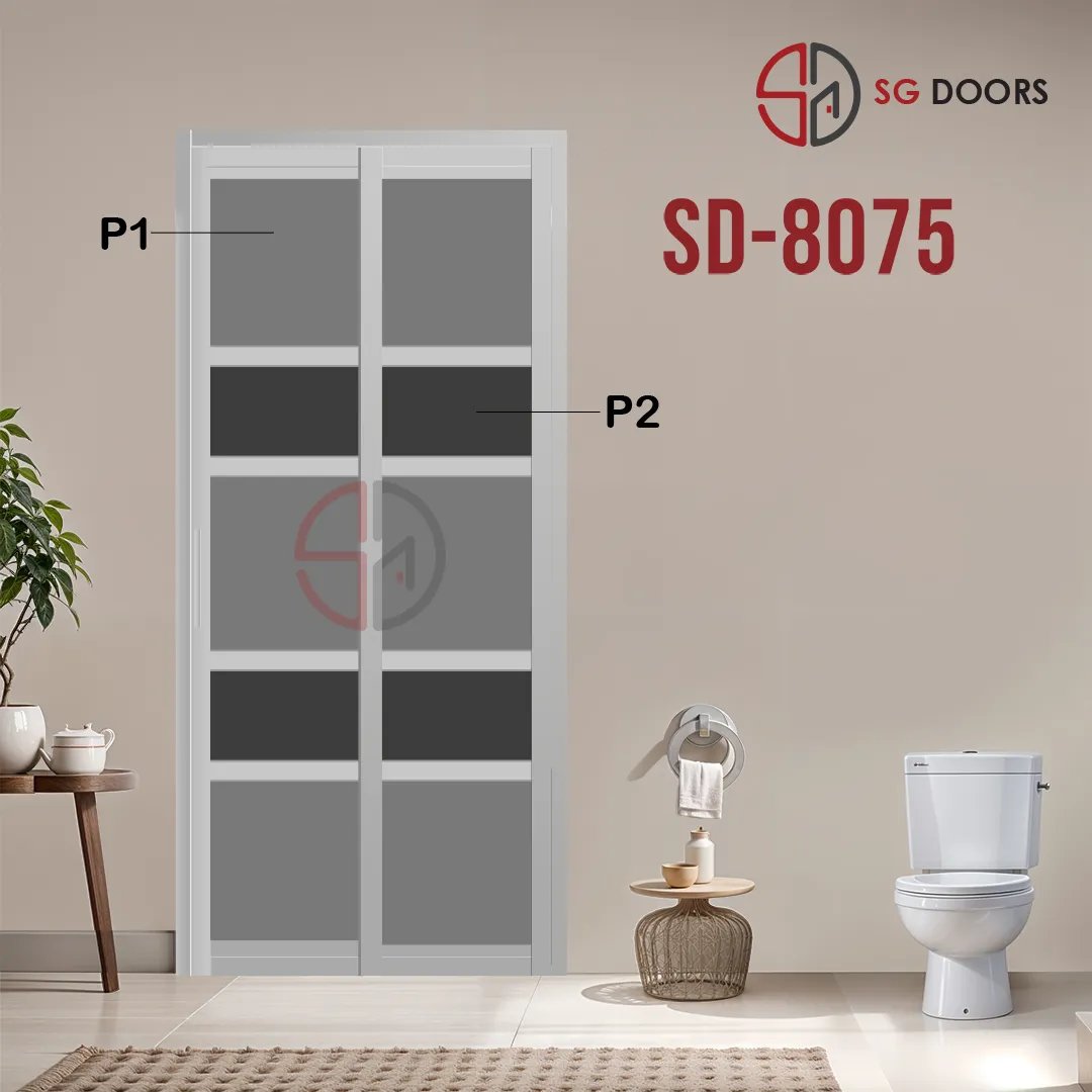 Aluminium Slide & Swing Toilet Door SD-8075 Aluminium Slide & Swing Toilet Door SD-8075