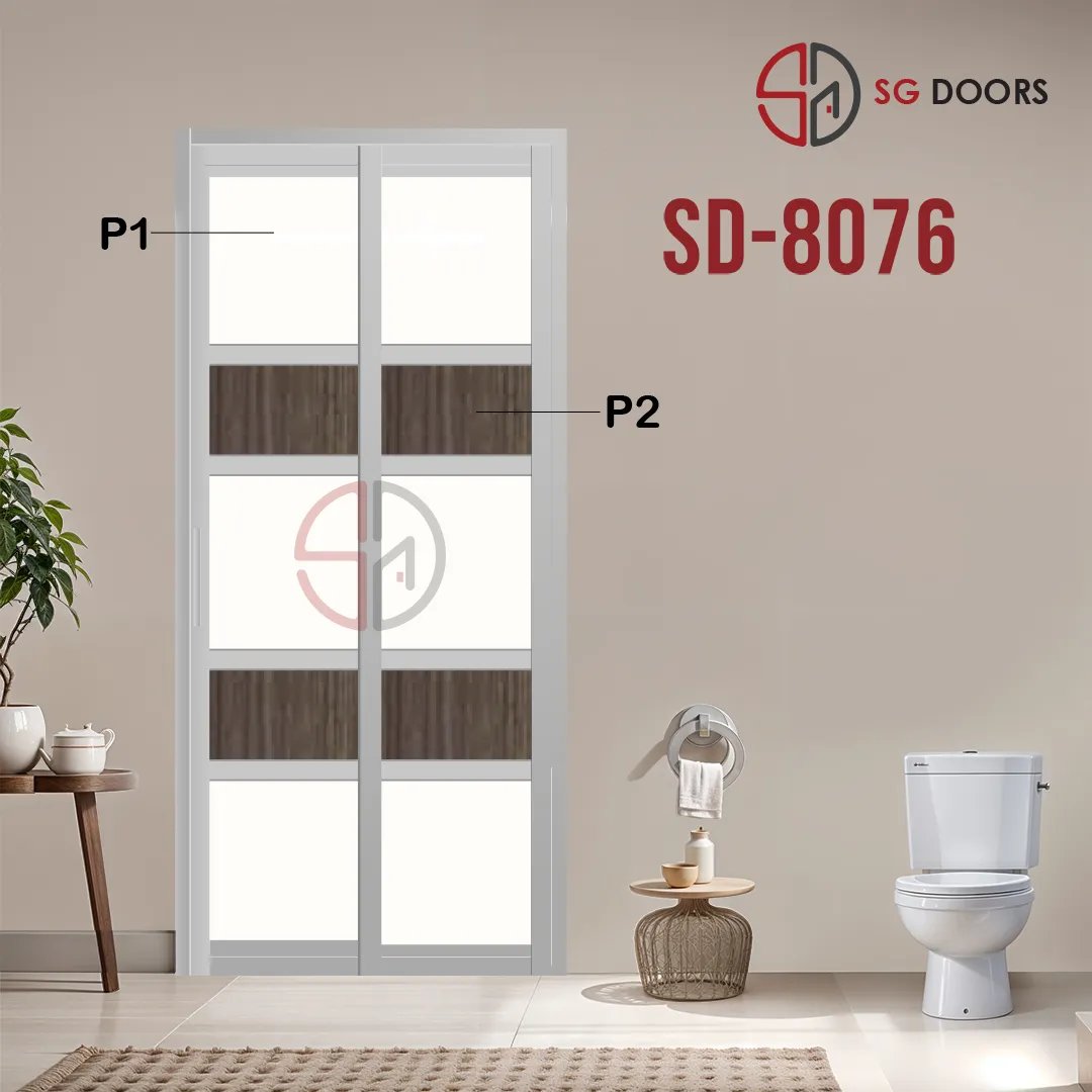 Aluminium Slide & Swing Toilet Door SD-8076 Aluminium Slide & Swing Toilet Door SD-8076