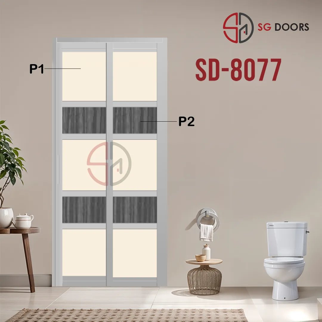 Aluminium Slide & Swing Toilet Door SD-8077 Aluminium Slide & Swing Toilet Door SD-8077