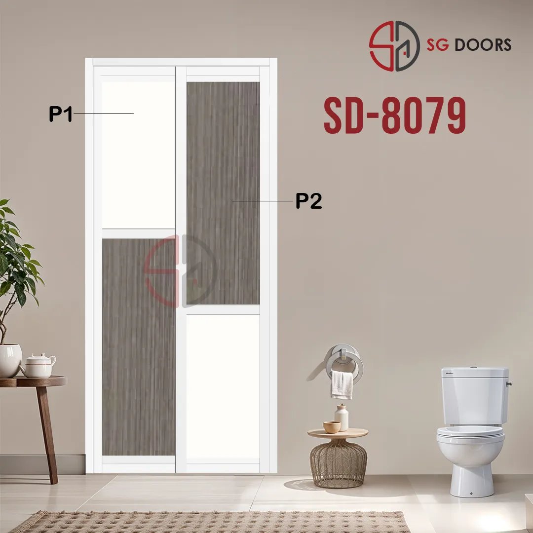 Aluminium Slide & Swing Toilet Door SD-8079 Aluminium Slide & Swing Toilet Door SD-8079