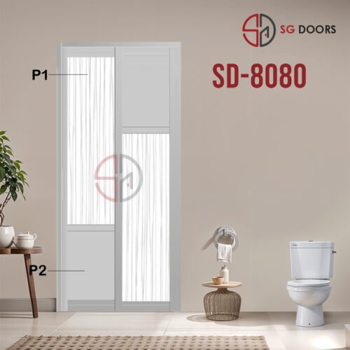 Aluminium Slide & Swing Toilet Door SD-8080