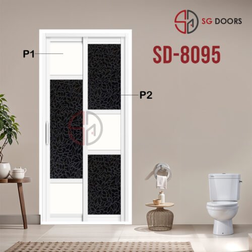 Aluminium Slide & Swing Toilet Door SD-8095